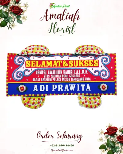 Karangan Bunga Ucapan Selamat di Cilibur